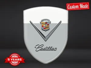 Cadillac Adesivo Silicone Design Premium Eleganti Stemmi Bombati